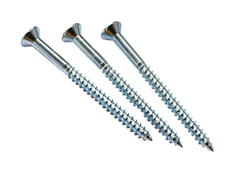 Reduced rod wood screws