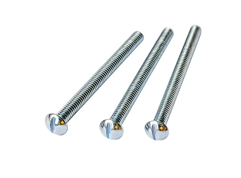 Pan head slot machine screws