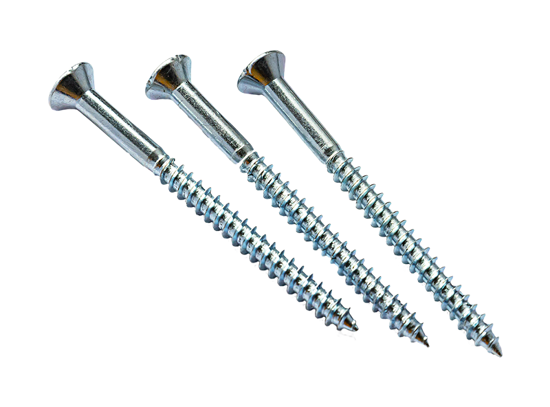 Reduced rod wood screws